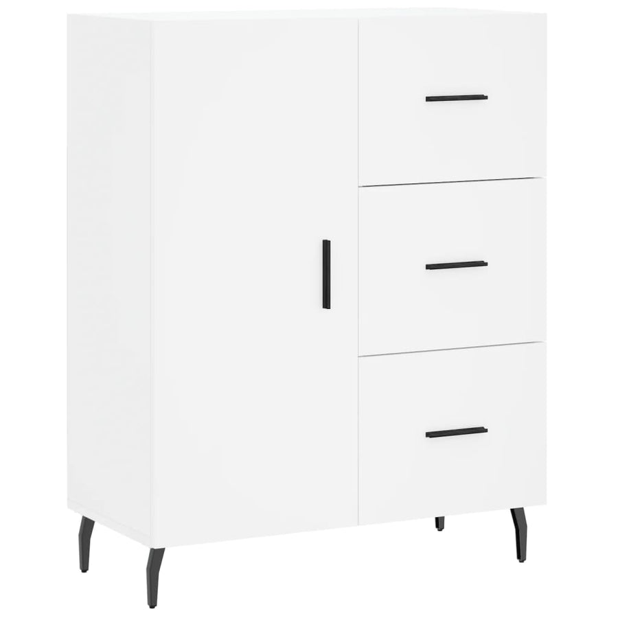 Dressoir 69,5X34X90 Cm Bewerkt Hout Wit