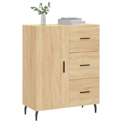 Dressoir 69,5X34X90 Cm Bewerkt Hout Sonoma Eikenkleurig