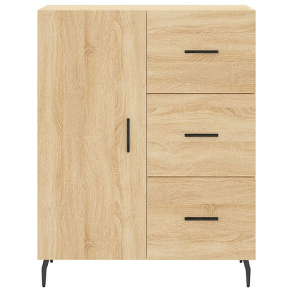 Dressoir 69,5X34X90 Cm Bewerkt Hout Sonoma Eikenkleurig
