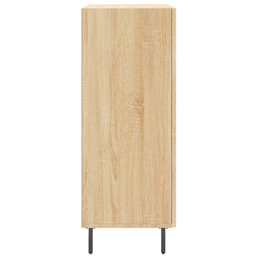 Dressoir 69,5X34X90 Cm Bewerkt Hout Sonoma Eikenkleurig