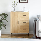 Dressoir 69,5x34x90 cm bewerkt hout sonoma eiken