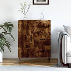 Sideboard 69.5x34x90 cm engineered wood smoked oak-colored