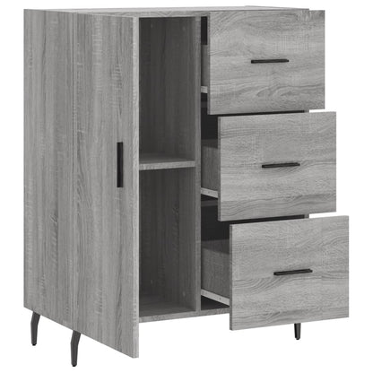 Dressoir 69,5X34X90 Cm Bewerkt Hout Grijs Sonoma Eikenkleurig