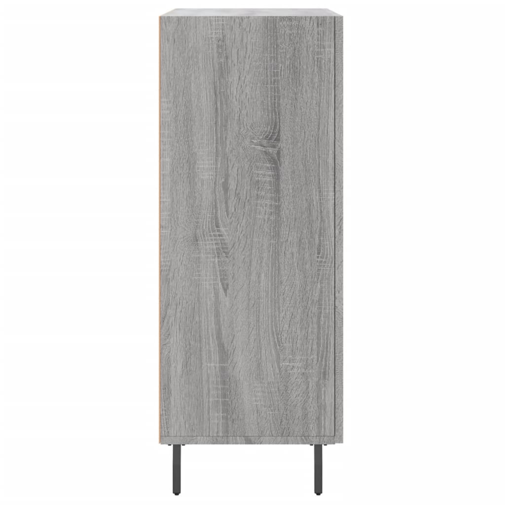 Dressoir 69,5X34X90 Cm Bewerkt Hout Grijs Sonoma Eikenkleurig