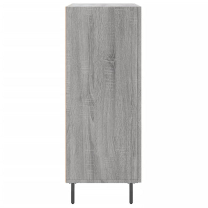 Dressoir 69,5X34X90 Cm Bewerkt Hout Grijs Sonoma Eikenkleurig