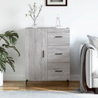 Sideboard 69.5x34x90 cm engineered wood grey Sonoma oak look