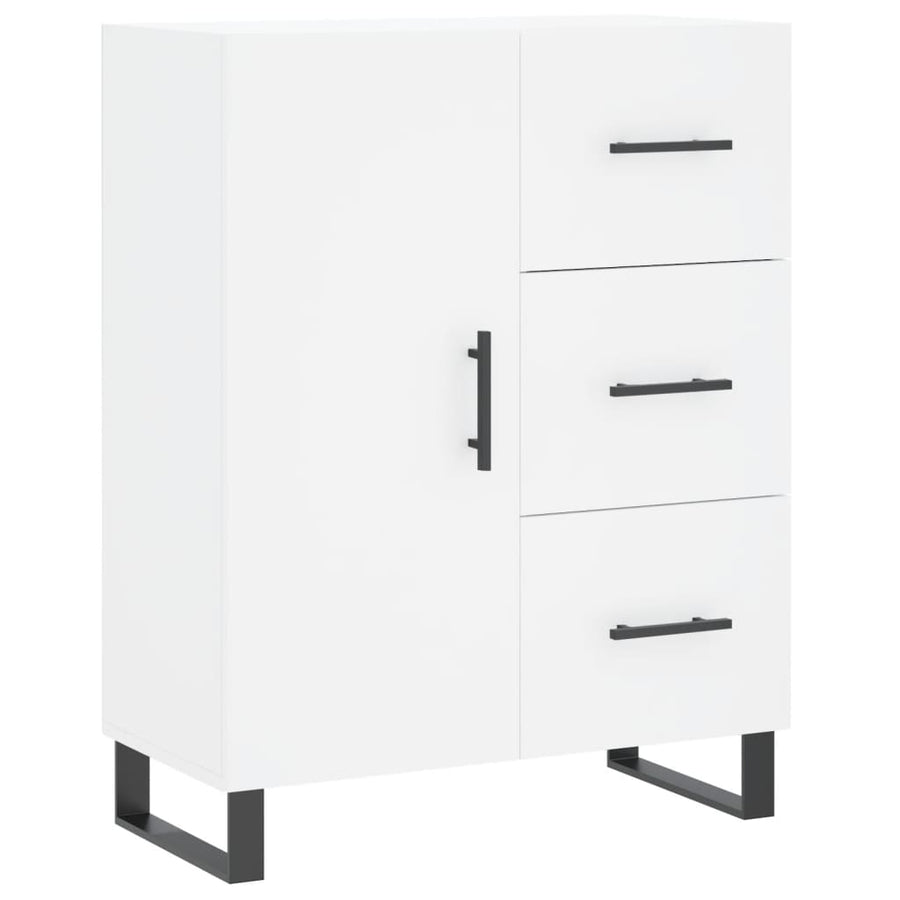 Dressoir 69,5X34X90 Cm Bewerkt Hout Wit