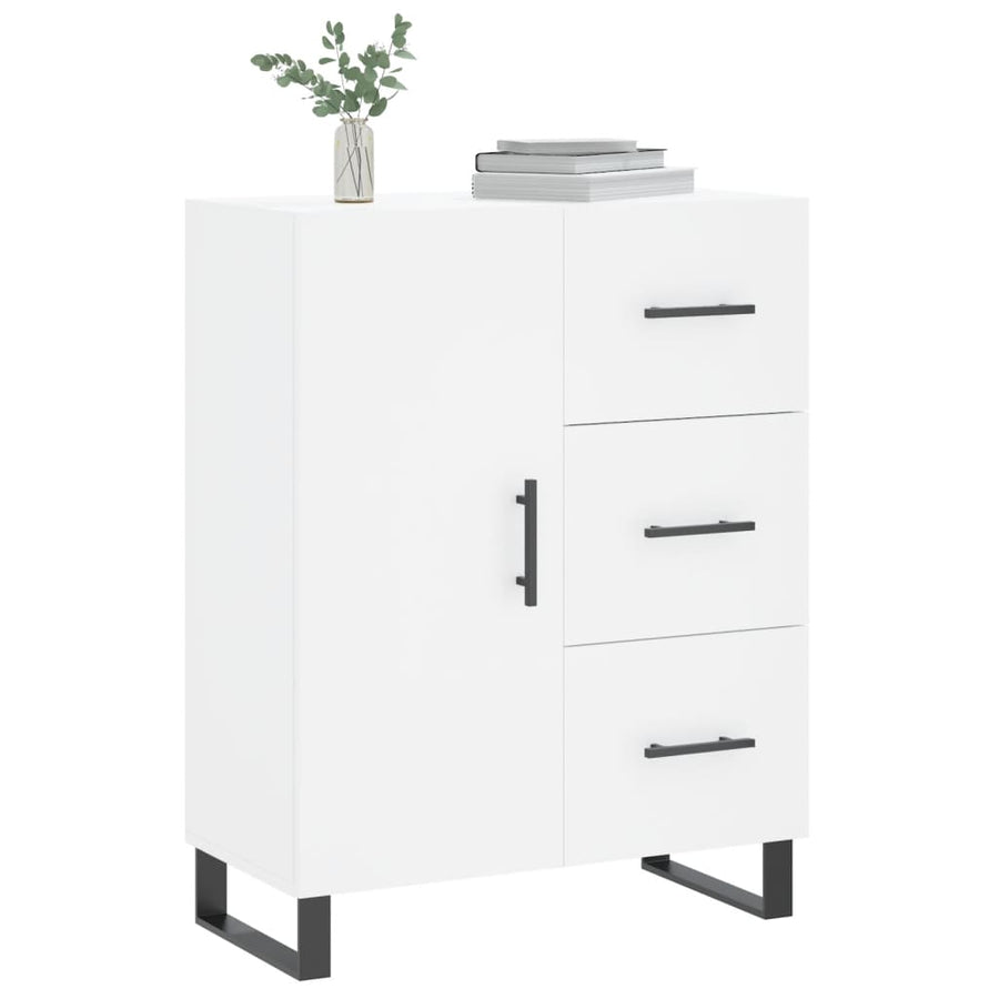 Dressoir 69,5X34X90 Cm Bewerkt Hout Wit