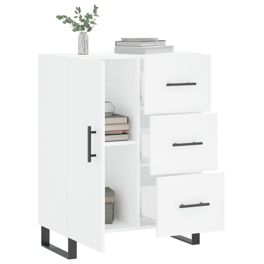 Dressoir 69,5X34X90 Cm Bewerkt Hout Wit