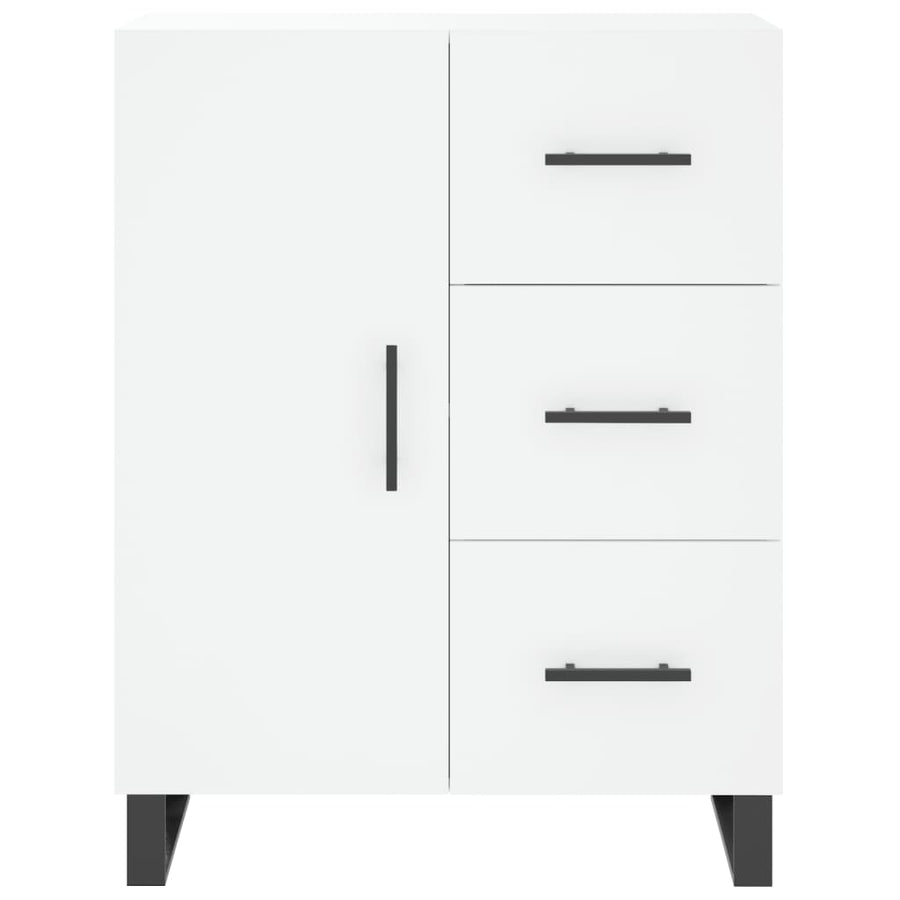 Dressoir 69,5X34X90 Cm Bewerkt Hout Wit