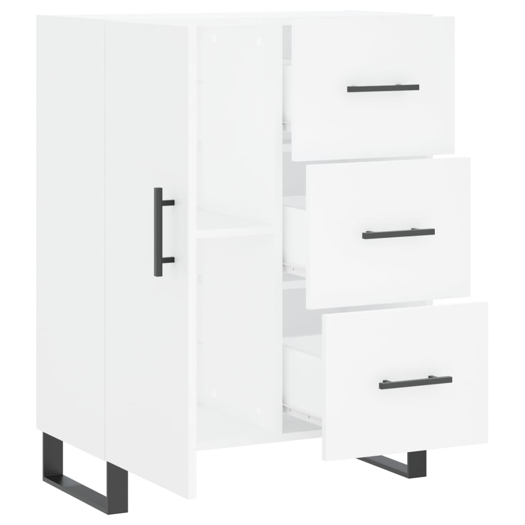 Dressoir 69,5X34X90 Cm Bewerkt Hout Wit