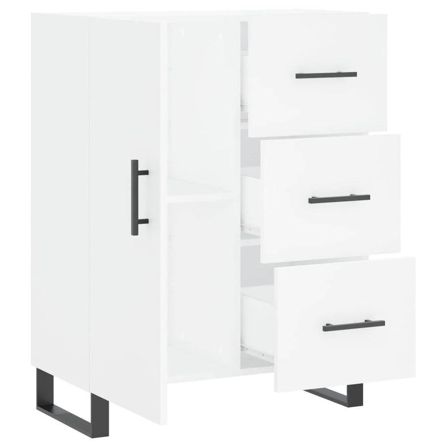 Dressoir 69,5X34X90 Cm Bewerkt Hout Wit