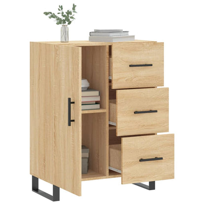 Dressoir 69,5X34X90 Cm Bewerkt Hout Kleurig Sonoma eiken