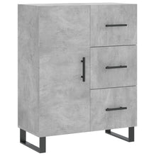 Dressoir 69,5X34X90 Cm Bewerkt Hout Betongrijs