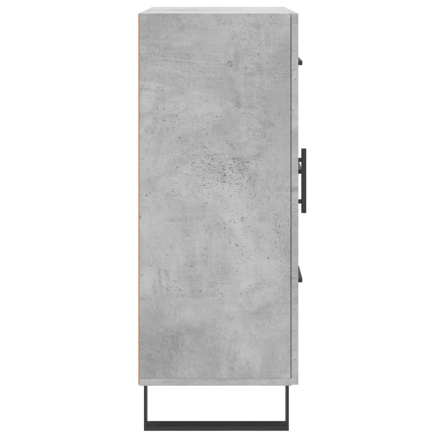 Dressoir 69,5X34X90 Cm Bewerkt Hout Betongrijs