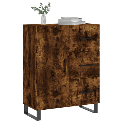 Dressoir 69,5X34X90 Cm Bewerkt Hout Kleurig Gerookt eiken