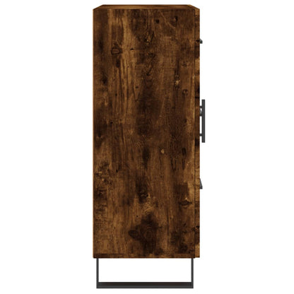 Dressoir 69,5X34X90 Cm Bewerkt Hout Kleurig Gerookt eiken