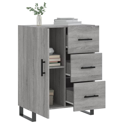 Dressoir 69,5X34X90 Cm Bewerkt Hout Grijs Sonoma Eikenkleurig