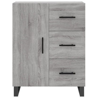 Dressoir 69,5X34X90 Cm Bewerkt Hout Grijs Sonoma Eikenkleurig
