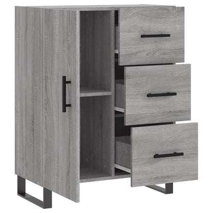 Dressoir 69,5X34X90 Cm Bewerkt Hout Grijs Sonoma Eikenkleurig