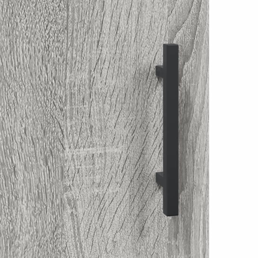 Dressoir 69,5X34X90 Cm Bewerkt Hout Grijs Sonoma Eikenkleurig
