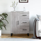 Sideboard 69.5x34x90 cm engineered wood grey Sonoma oak look