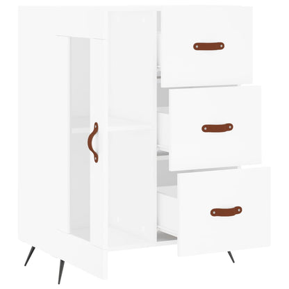 Dressoir 69,5X34X90 Cm Bewerkt Hout Wit