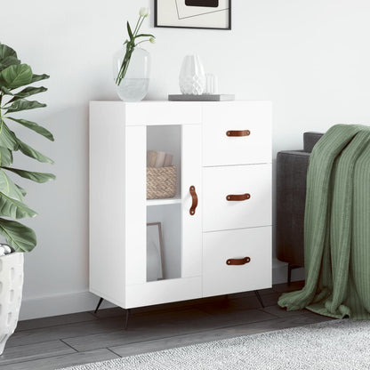 Dressoir 69,5X34X90 Cm Bewerkt Hout Wit