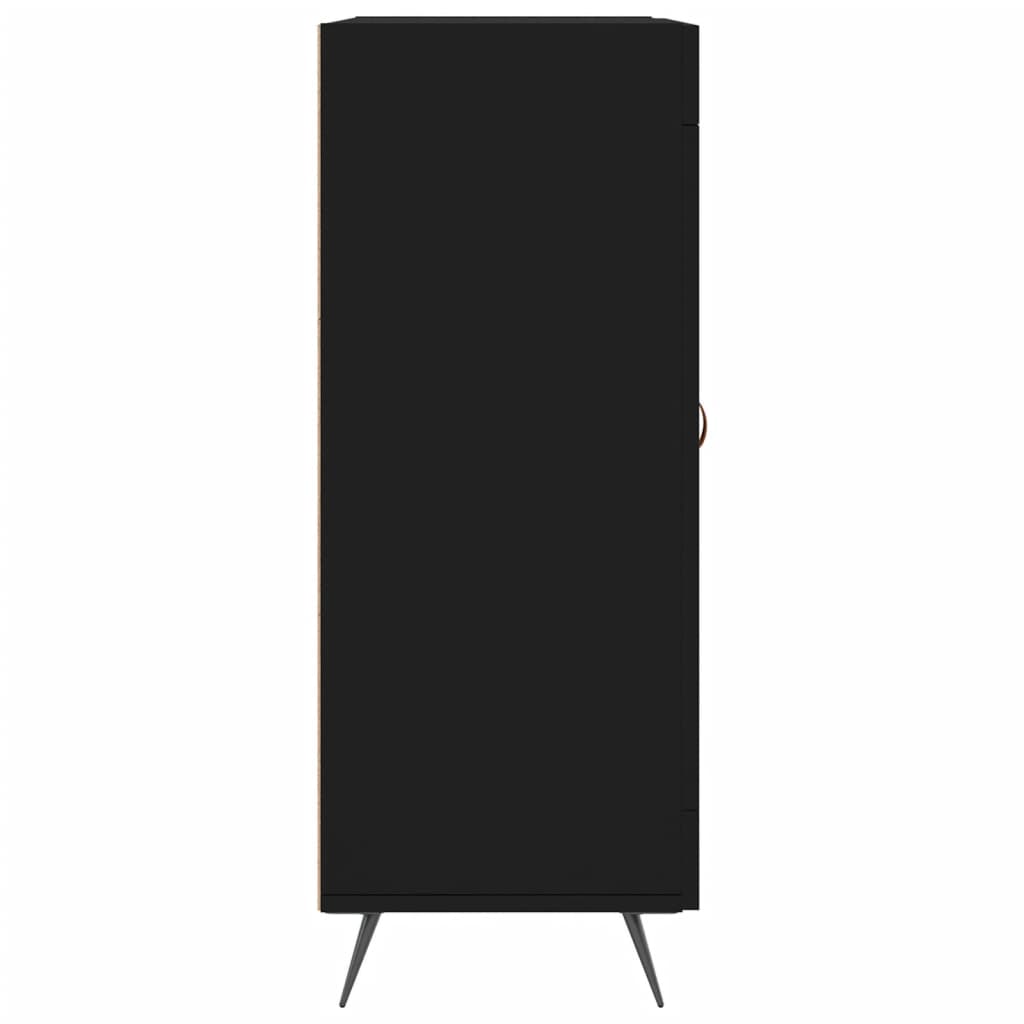 Dressoir 69,5X34X90 Cm Bewerkt Hout Zwart
