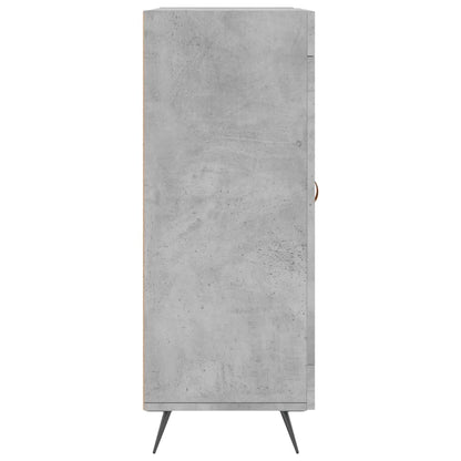 Dressoir 69,5X34X90 Cm Bewerkt Hout Betongrijs