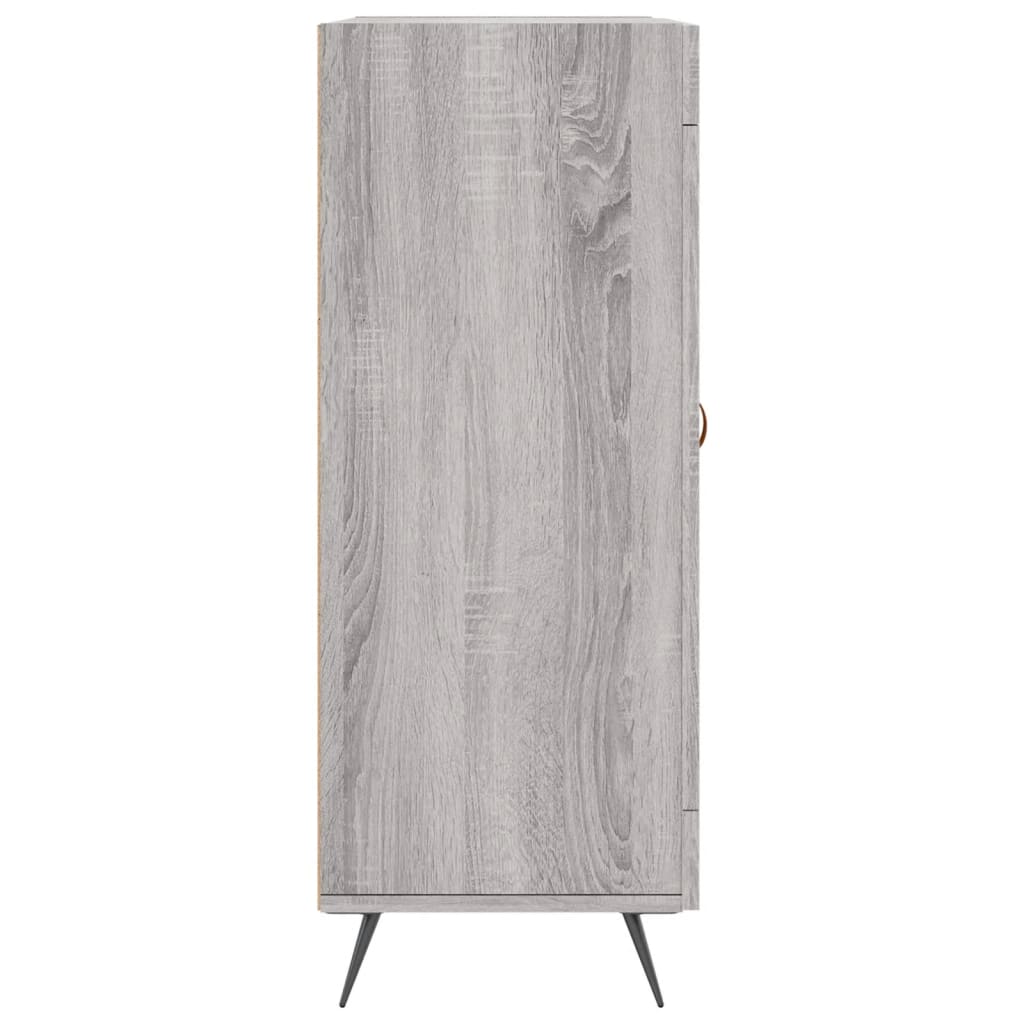 Dressoir 69,5X34X90 Cm Bewerkt Hout Grijs Sonoma Eikenkleurig