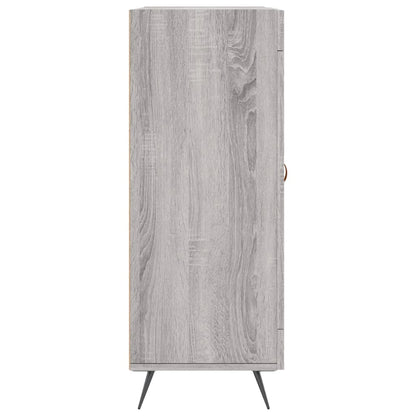 Dressoir 69,5X34X90 Cm Bewerkt Hout Grijs Sonoma Eikenkleurig