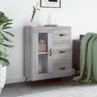 Sideboard 69.5x34x90 cm engineered wood grey Sonoma oak look