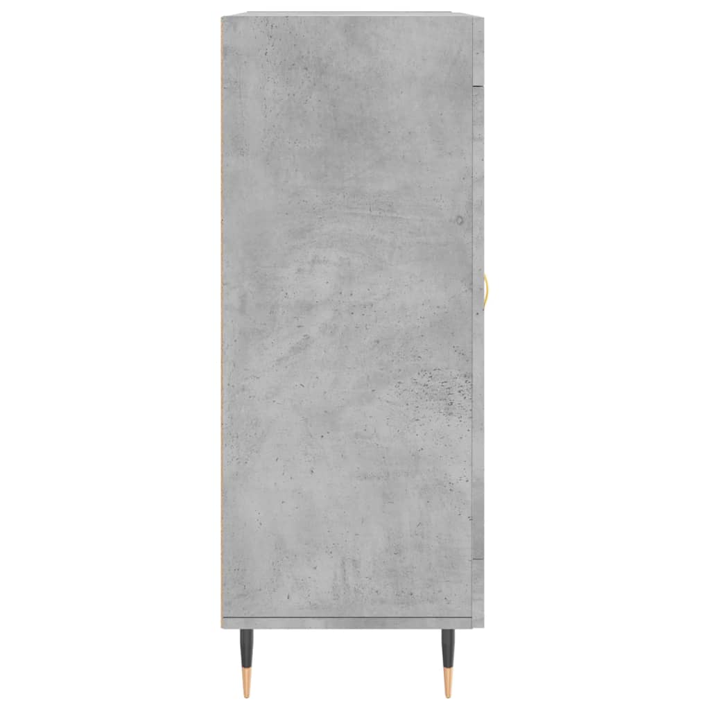 Dressoir 69,5X34X90 Cm Bewerkt Hout Betongrijs