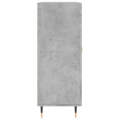Dressoir 69,5X34X90 Cm Bewerkt Hout Betongrijs