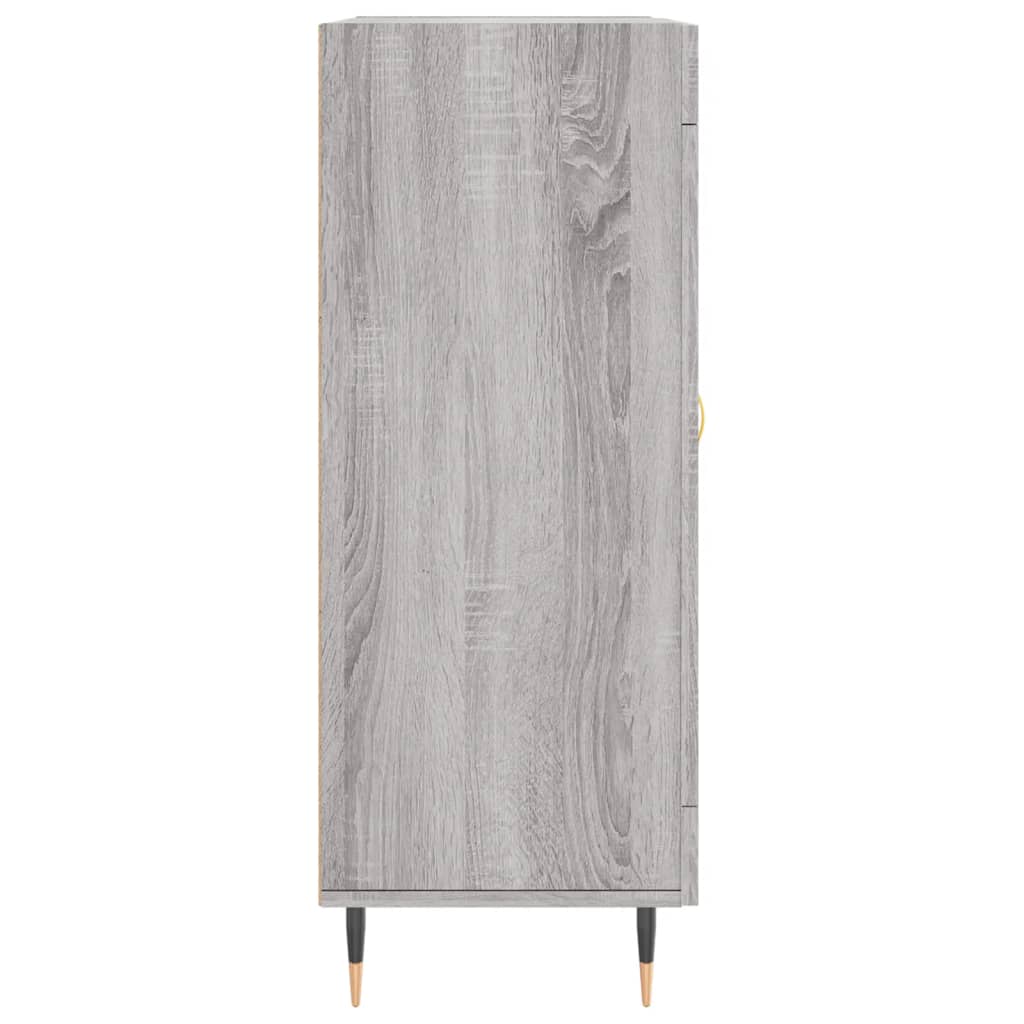 Dressoir 69,5X34X90 Cm Bewerkt Hout Grijs Sonoma Eikenkleurig