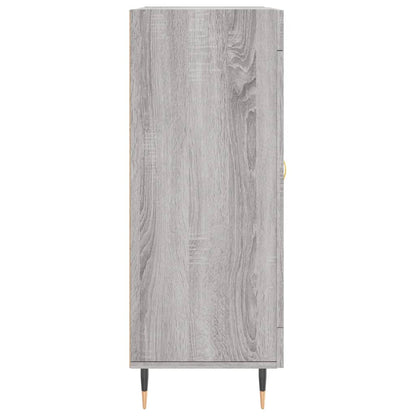 Dressoir 69,5X34X90 Cm Bewerkt Hout Grijs Sonoma Eikenkleurig