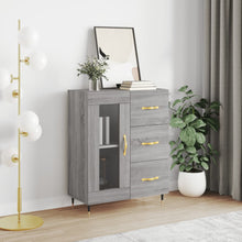 Dressoir 69,5X34X90 Cm Bewerkt Hout Grijs Sonoma Eikenkleurig