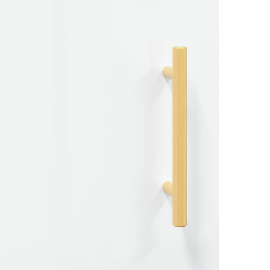 Dressoir 69,5X34X90 Cm Bewerkt Hout Hoogglans Wit