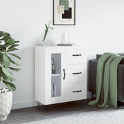 Sideboard 69.5x34x90 cm distressed white wood