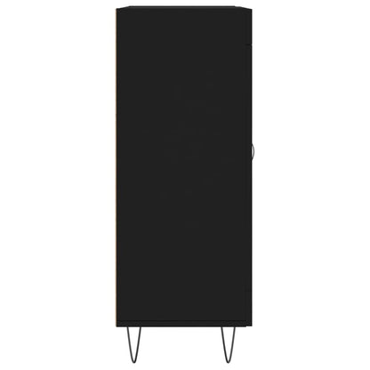 Dressoir 69,5X34X90 Cm Bewerkt Hout Zwart