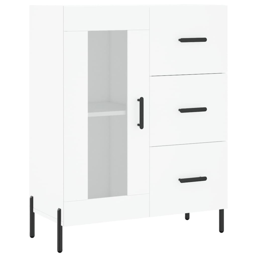 Dressoir 69,5X34X90 Cm Bewerkt Hout Wit