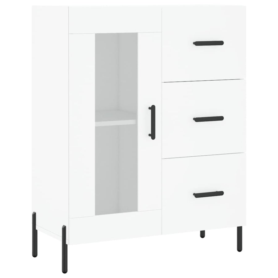 Dressoir 69,5X34X90 Cm Bewerkt Hout Wit