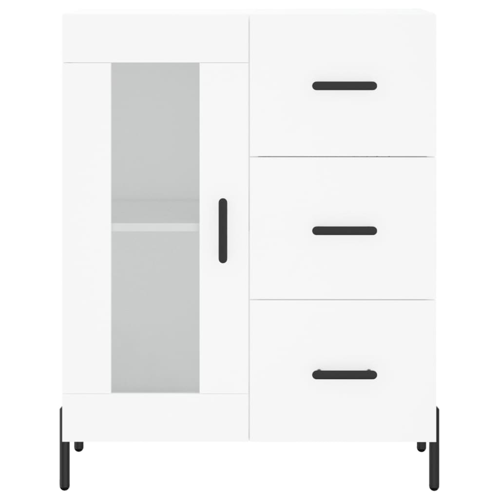 Dressoir 69,5X34X90 Cm Bewerkt Hout Wit