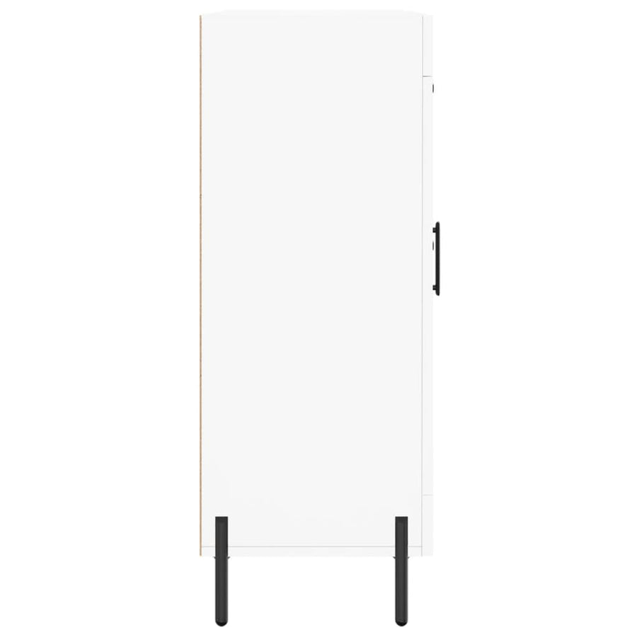 Dressoir 69,5X34X90 Cm Bewerkt Hout Wit