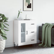 Sideboard 69.5x34x90 cm distressed white wood
