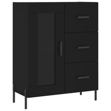 Dressoir 69,5X34X90 Cm Bewerkt Hout Zwart