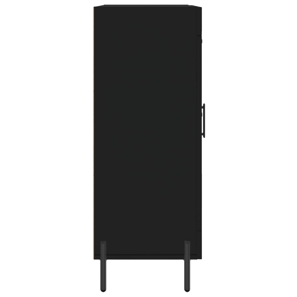Dressoir 69,5X34X90 Cm Bewerkt Hout Zwart