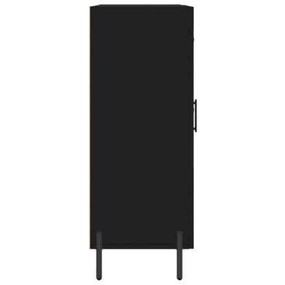 Dressoir 69,5X34X90 Cm Bewerkt Hout Zwart