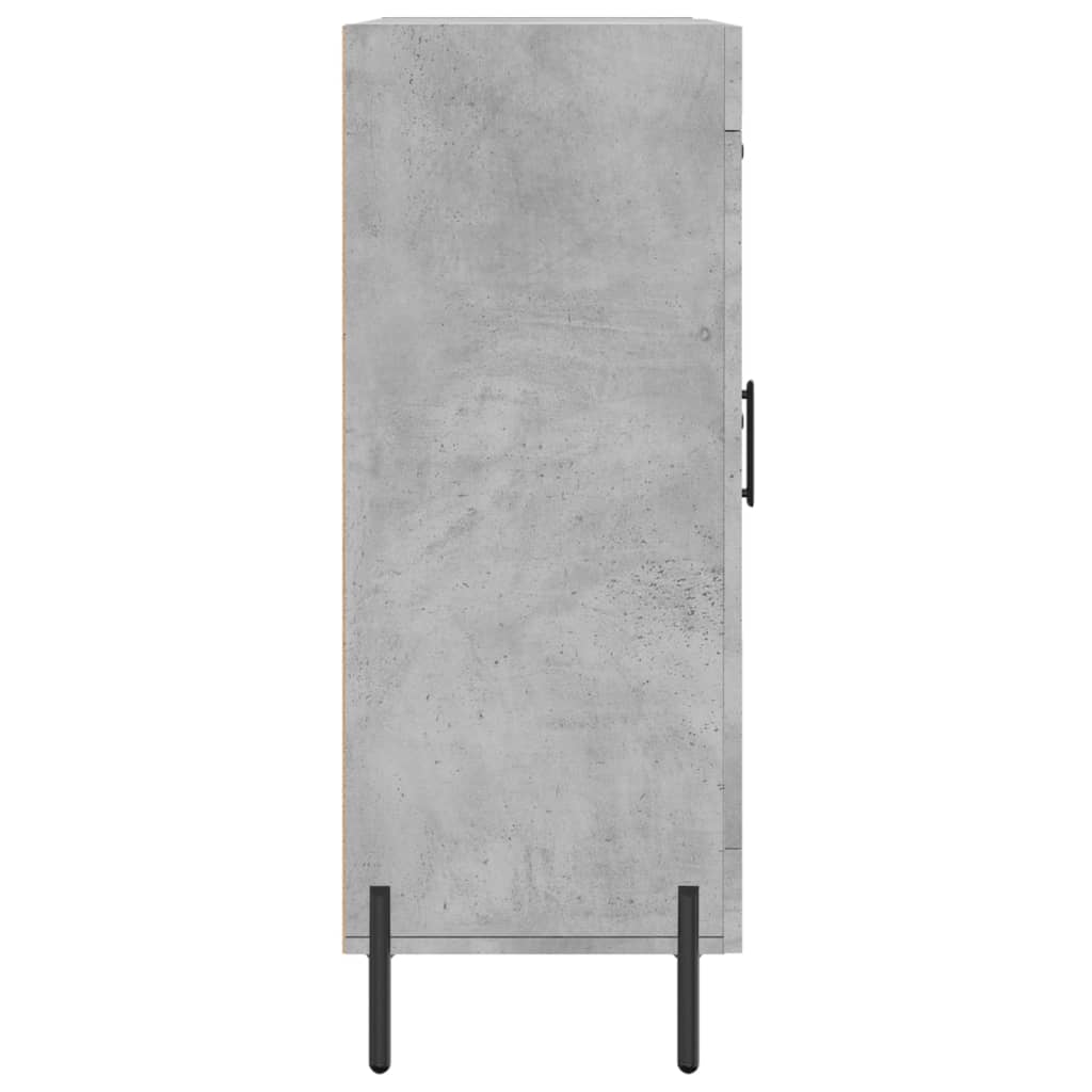 Dressoir 69,5X34X90 Cm Bewerkt Hout Betongrijs
